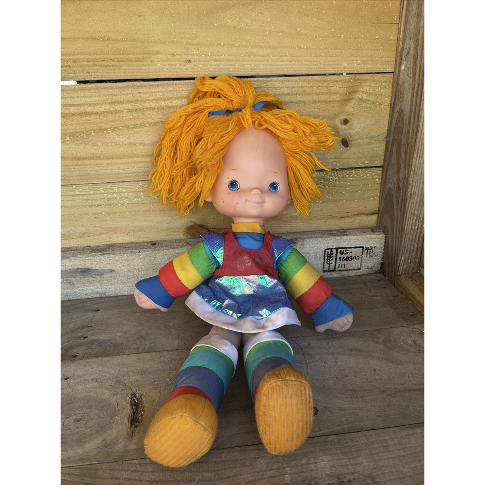 VINTAGE 1983 Rainbow Brite‎ Large 18" Doll Mattel Hallmark Bright *READ Details*